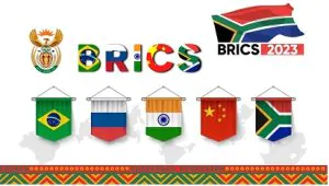 BRICS 2023 Logo Summit ब्रिक्स शिखर सम्मेलन 2023